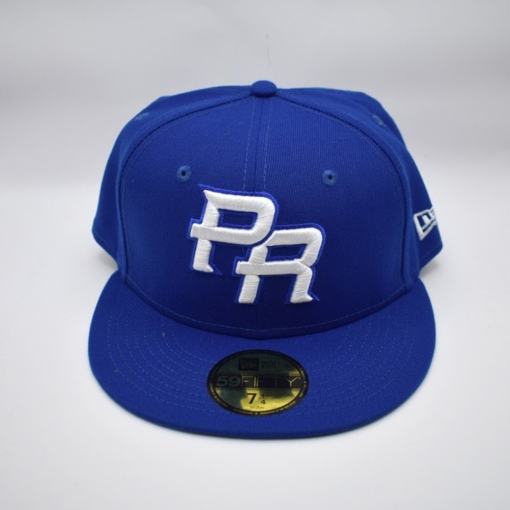 New‎ Era 59FIFTY Puerto Rico PR WBC World Baseball Fitted Hat Cap 7 1/4 Blue NWT